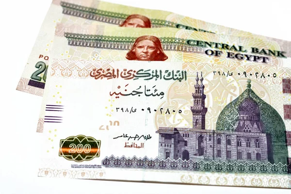 200 Egp Двести Египетских Фунтов Наличными Деньгами Банкноты Серии 2022 — стоковое фото