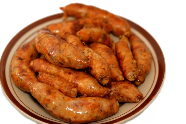 Egyptian Classic Homemade Sausage Deep Fried Stuffed Mumbar Which Basically — Stock Photo, Image