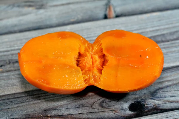 Persimmon Edible Fruit Number Species Trees Genus Diospyros Most Widely — Stock Photo, Image