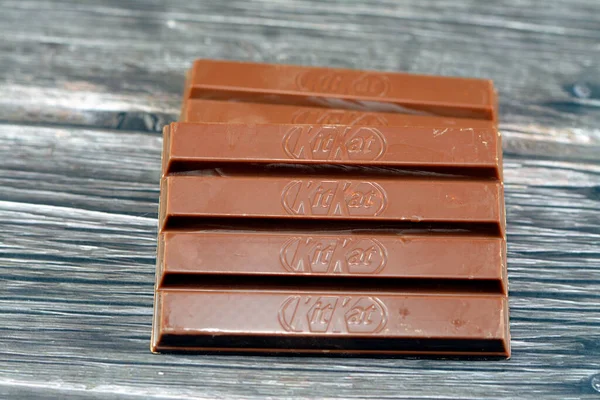 Kairo Egypten November 2022 Kitkat Chokladöverdragen Kakao Konfektion Skapad Rowntree — Stockfoto