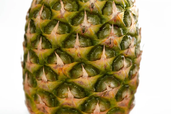 小さな低木として成長するブロメリア科の食用果実を持つ熱帯植物であるパイナップル Anana Comous 受粉していない植物の個々の花は融合して複数の果実を形成する — ストック写真