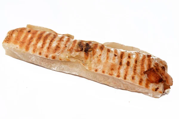 Syrský Recept Kuchyně Pozadí Kuřecí Shawerma Nebo Shawarma Tortilla Zábal — Stock fotografie
