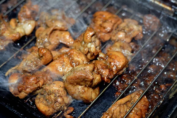 Shish Taouk Lub Shish Tawook Tradycyjny Marynowany Grillowany Kurczak Shish — Zdjęcie stockowe