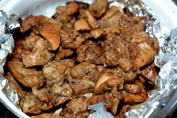 Shish Taouk Atau Shish Tawook Ayam Panggang Shish Kebab Tradisional — Stok Foto