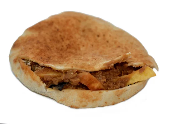 Patates Kızartması Fasulye Püresi Kızarmış Patlıcan Mısır Falafel Yeşil Burger — Stok fotoğraf