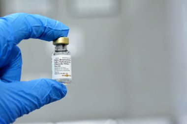 Kahire, Mısır, 8 Aralık 2022: Felocell 4, modifiye edilmiş canlı gergedan aşısı, gergedan virüsü, kalivirüs, panleukopenia virüsü (Johnson Kar Leoparı türü) ve klamidya psittaci