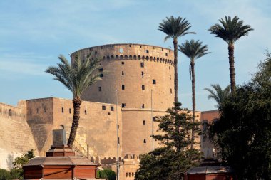 The Citadel of Cairo or Citadel of Saladin, a medieval Islamic-era fortification in Cairo, Egypt, built by Salah ad-Din (Saladin) and further developed by subsequent Egyptian rulers, selective focus
