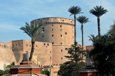 The Citadel of Cairo or Citadel of Saladin, a medieval Islamic-era fortification in Cairo, Egypt, built by Salah ad-Din (Saladin) and further developed by subsequent Egyptian rulers, selective focus