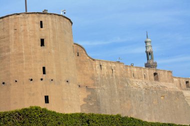 The Citadel of Cairo or Citadel of Saladin, a medieval Islamic-era fortification in Cairo, Egypt, built by Salah ad-Din (Saladin) and further developed by subsequent Egyptian rulers, selective focus