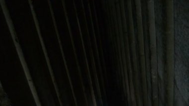 Details of the interior passages of The Bent Pyramid of king Sneferu, A unique example of early pyramid development in Egypt located at Dahshur Badrashin Badrshein city, made of ancient limestone