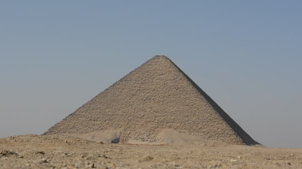 Red North Pyramid Dahshur King Sneferu Named Rusty Reddish Hue — Vídeos de Stock