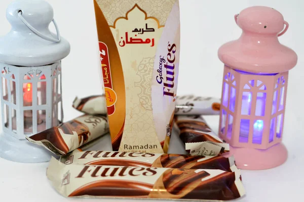 Cairo Egipto Marzo 2023 Galaxy Flutes Chocolate Chocolate Cremoso Que — Foto de Stock