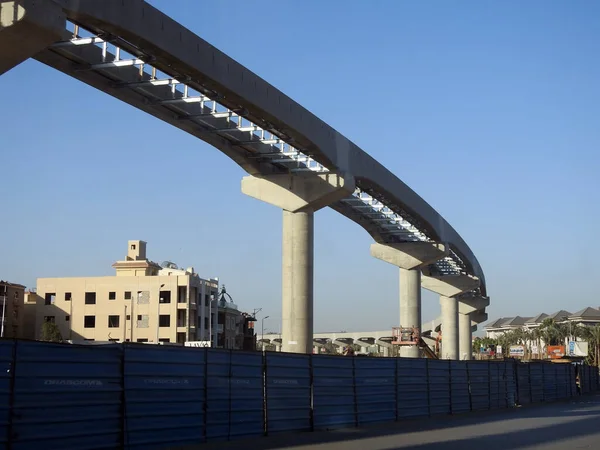 Kair Egipt Marca 2023 Monorail Site Kairze Który Jest Budowie — Zdjęcie stockowe