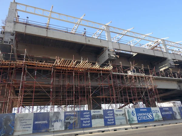 Cairo Egypte Maart 2023 Cairo Monorail Site Die Wordt Gebouwd — Stockfoto