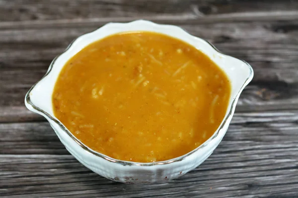Lentil Soup Soup Lentils Its Main Ingredient May Vegetarian Include — Stock fotografie
