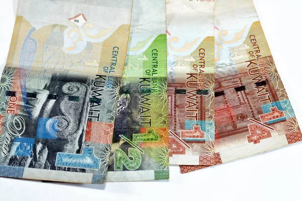 Koeweit Een Half Kwart Dinars Papier Bankbiljetten Contant Geld Biljetten — Stockfoto