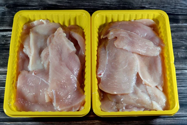 Raw fresh chicken breast fillet pane sliced boneless white meat, fillet cuts from a chicken, Chicken filets, sometimes called inner filets and cooked in various cuisines in different countries