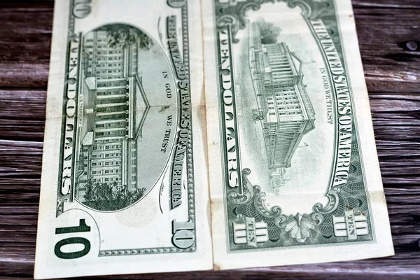 Régi Dolláros Bankjegy Alexander Hamilton Portréjával Aki Egyesült Államok Első — Stock Fotó