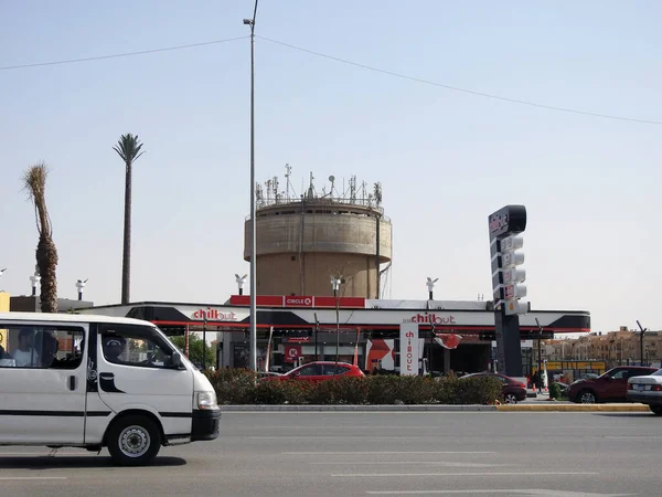 Cairo Egypt April 2023 Chillout Gas Oil Station Бензозаправка Новому — стокове фото