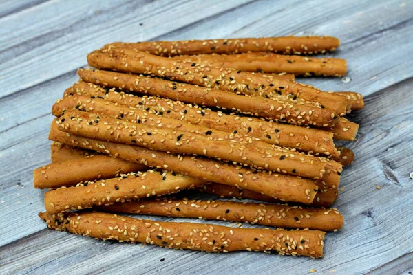 Pilha Breadsticks Também Conhecida Como Grissini Grissino Palitos Imersão Palitos — Fotografia de Stock