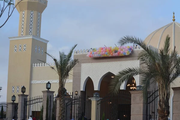 Cairo Aprile 2023 Lancio Palloncini Bambini Bambini Dopo Colazione Islamica — Foto Stock