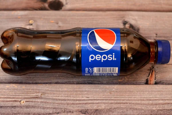 Giza Єгипет Квітня 2023 Pepsi Пластикова Пляшка Ароматом Cola Газований — стокове фото