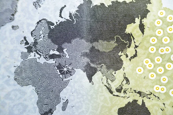 Mapa Del Mundo Que Representa Los Países Cumbre Del G20 — Foto de Stock
