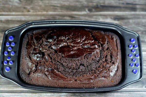 Шоколадный Торт Смесь Вкусные Домашние Торты Богатый Источник Белка Углеводы — стоковое фото