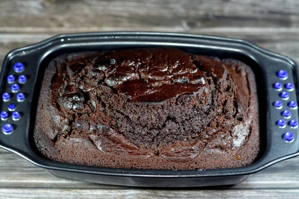 Шоколадный Торт Смесь Вкусные Домашние Торты Богатый Источник Белка Углеводы — стоковое фото