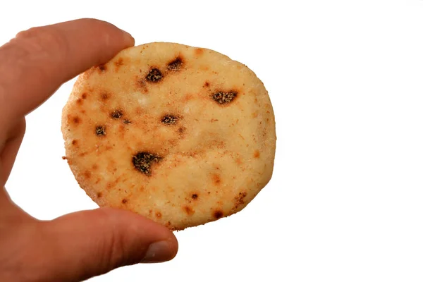 Mini Pão Liso Egípcio Tradicional Com Farelo Trigo Farinha Pequeno — Fotografia de Stock