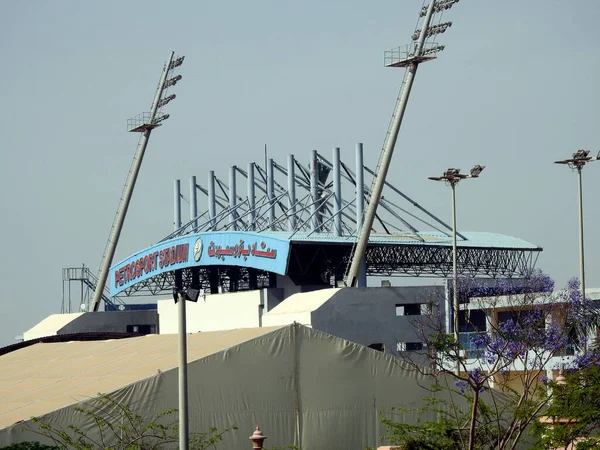 Caire Égypte Mai 2023 Stade Petrosport Multi Usages Avec Une — Photo