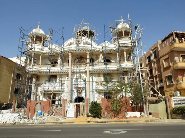 Caire Égypte Mai 2023 Une Nouvelle Villa Construction Résidentielle Construction — Photo