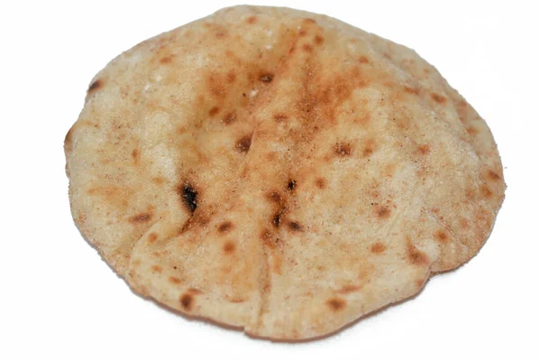 Традиційний Єгипетський Плоский Хліб Пшеничним Висівком Борошном Звичайний Хліб Баладі — стокове фото