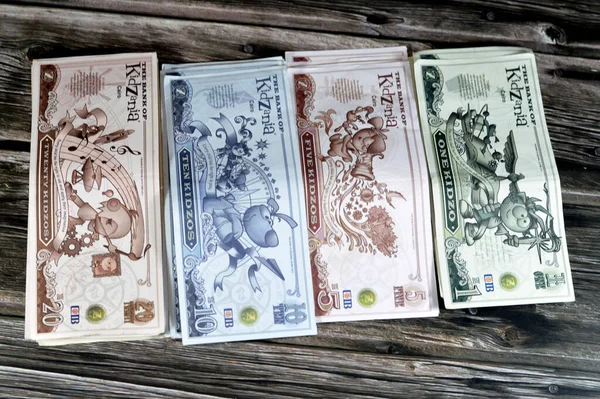 Caire Égypte Mai 2023 Argent Kidzos Monnaie Kidzania Une Chaîne — Photo