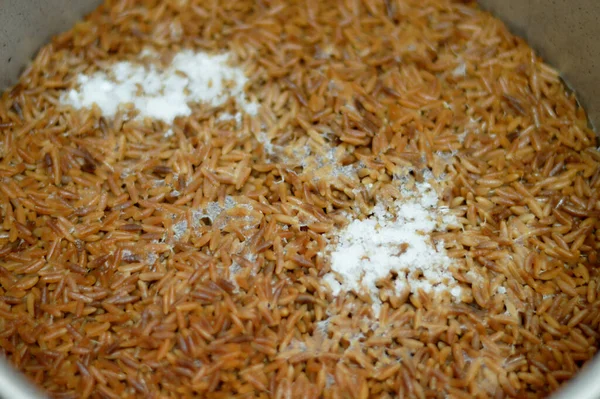 Médio Oriente Orzo Pasta Sopa Egípcia Também Conhecida Como Shorbet — Fotografia de Stock