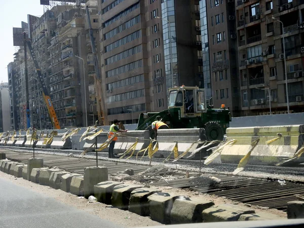 Káhira Egypt Června 2023 Projekt Rozvoje Mostu Května Zahrnuje Rozšíření — Stock fotografie