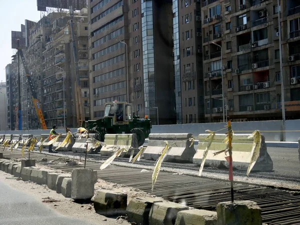 Káhira Egypt Června 2023 Projekt Rozvoje Mostu Května Zahrnuje Rozšíření — Stock fotografie