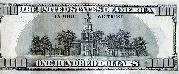 100 Dolarlık Banknot Serisinin Büyük Bir Kısmı 2001 Bağımsızlık Salonu — Stok fotoğraf
