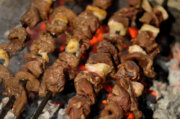 Kebab Kebap Kabob Kebap Kabab Est Type Plat Viande Cuit — Photo