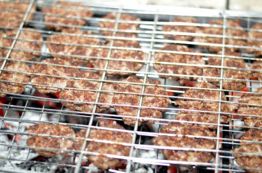 Izgara köfteli et kıymalı kofta kufta ızgara ızgara kömürlü mangal kömürlü ızgara, sulu ızgara et, Mısır usulü ızgara