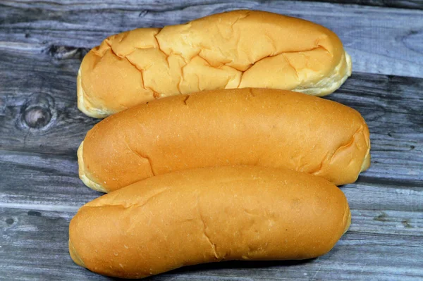Długi Chleb Bułkowy Świeży Pieczony Bochenek Chleba Francuski Fino Gotowy — Zdjęcie stockowe