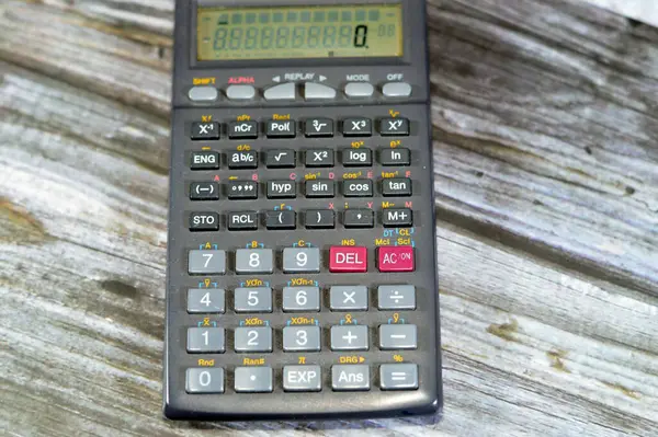 Calculadora Científica Super Visually Perfect Algebraic Method Usa Display Lcd — Fotografia de Stock