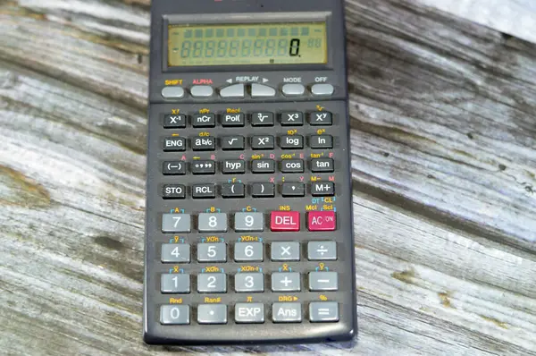 Calculadora Científica Super Visually Perfect Algebraic Method Usa Display Lcd — Fotografia de Stock