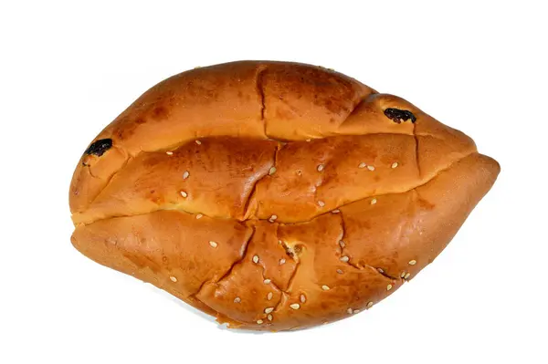 Geleneksel Mısır Ekmekleri Shoreek Yumuşak Tatlı Şekerli Tereyağı Hamurlu Poğaça — Stok fotoğraf