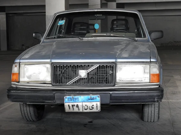 Κάιρο Αίγυπτος Αυγούστου 2023 Κλασική Σειρά Volvo 240 Κλασικό Παλιό — Φωτογραφία Αρχείου
