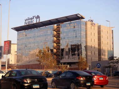 Kahire, Mısır, 30 Ağustos 2023: Kuveyt Ulusal Bankası (NBK) Mısır şubesi, birçok ülkede şubeleri ve yan kuruluşlarıyla 1952 yılında kuruldu.