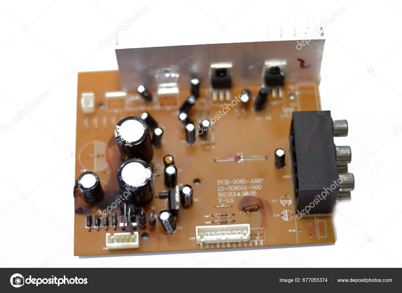 Cairo Egypt September 2023 Electronic Board Car Subwoofer Amplifier