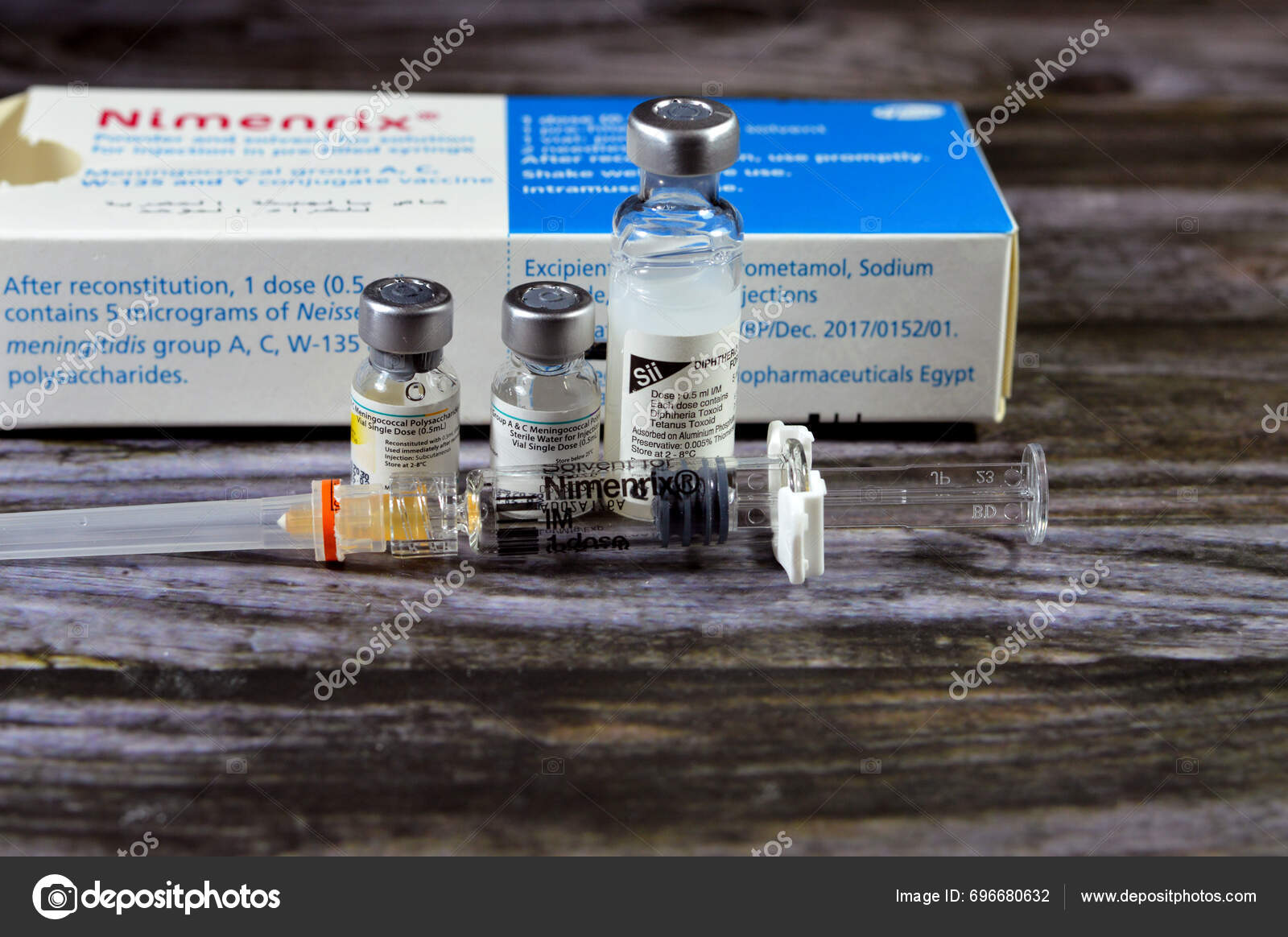 Cairo Egypt January 2024 Nimenrix Vaccine Purified Polysaccharide