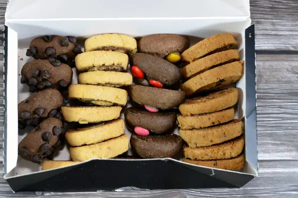 Chocolate butter cookies, loaded with peanut butter, chocolate chips, traditional chocolate chip cookies with chunks, cookies used for tea time beside hot drinks, delicious pastries with choco chips