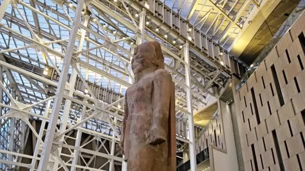 Gíza Egyiptom 2024 Április Gem Nagy Egyiptomi Múzeum Gízai Múzeum — Stock videók